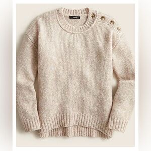 J. Crew Classic Sweater with Shoulder Buttons